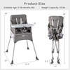 INFANS Baby High Chair, Foldable Portable Highchair for Babies and