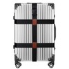 Veki Cross Luggage Straps Suitcase Strap TSA Approved (Black, Pack