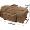 Heavy-Duty X-Large Military Tactical Wheeled Rolling Duffel Trolley Bag For