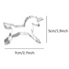 WDYJMALL Stainless Steel Unicorn Horse Cookie Cutters