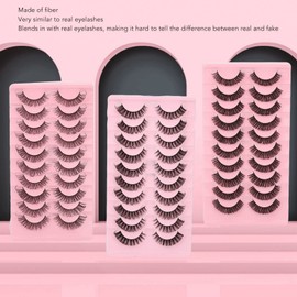 PestañAs Postizas PestañAs de Tiras Rusas, 10 Pares de PestañAs Postizas Set Volumen Rizado PestañAs Postizas DD Curl Wispy 3D Multicapa PestañAs Postizas, PestañAs