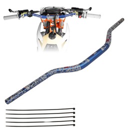 PRO CAKEN Universal 1 1/8" 28mm Handle Bar for CRF KLX KX LTR TRX SX SXF EXC XCW Motocross Pit Dirt Bike Scooter ATV Quad Bike Grizzly Hawk 250 Bicycles Blue