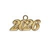 Endea Graduation Tassel Date Charm Gold Year (Gold, 2026)