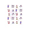 Uncle Sam (4th of July) Waterslide/Water Transfer Nail Decals/Nail Art