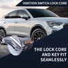 Ignition switch lock cylinder with key, Compatible with Ford 1993-1996