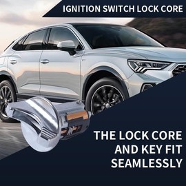 Ignition switch lock cylinder with key, Compatible with Ford 1993-1996 F-150 F-250 F-350 F53 F59, 1992-1995 E-150 E-250 E-350, 1993-1998 Lincoln, 1990-1995 Mercury Replace OE 924-730