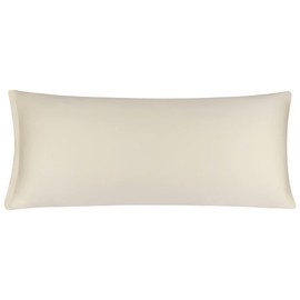 PiccoCasa Body Pillow Cover Pillowcase, 300 Thread Count, 100% Long Staple Combed Cotton, Body Pillow Case with Zipper Closure Beige Body(51x122cm)
