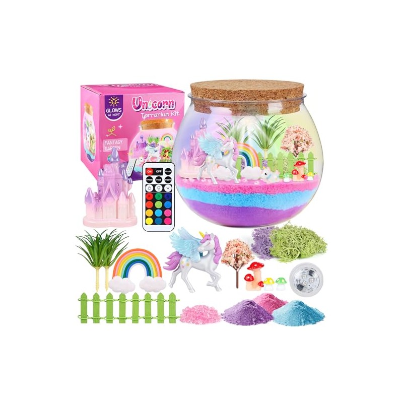 BYHANG - Kit de Contenedor transparente Iluminado Ninos, Manualidades para