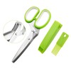 Herb Scissors by JYTUUL - Stainless Steel 5 Blades Multipurpose