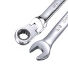 uxcell 3/8 Inch Flex-Head Ratcheting Combination Wrench SAE 72 Teeth
