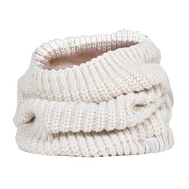 HEAT HOLDERS - Ladies Thick Winter Warm Fleece Lined Chunky Knit Thermal Neck Warmer (One Size, Cream (Chunky))