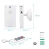 Navaris Doorbell with Motion Sensor Set - Includes Remote Control