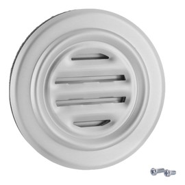 CRL Chrome Plated Brass 5-5/16" No-Draft Speak-Thru - 549