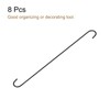 uxcell S Hanging Hooks, 20inch/500mm Extra Long Steel Hanger, Indoor