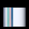 QSLKI 10 Pieces A4 Report Covers with Sliding Bar Clear