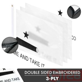 UD_Come and Take It Flag 3x5 Ft 2-Pack Double-sided Embroidered Polyester By G128
