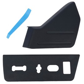 YOUYIEN Front Left Driver Seat Trim Cover Panel & Seat Switch Housing Panel Bezel(2PCS). Fit for Ford F-150 2009-2014. Replaces Part #9L3Z-1661693-CA,9L3Z-14A706-NA(Black).