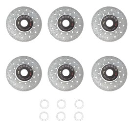 6PCS Porous Widened Cutting Blade, 4in Ultra-Thin Diamond Tile Cut-Off Wheel Tile Cutting Disc Angle Grinder Wheel Saw Blades for Stone Rock Slab Ceramic Tile