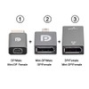 NFHK 3pcs/Set Mini DisplayPort 1.2 4K 60hz to DP Adapter