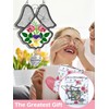 KY&BOSAM Angel Suncatcher I Love You Frined Stained Glass Panels
