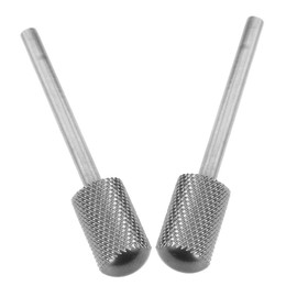 FOMIYES Nail Drill Bits Set 2pcs Ball Cuticle Clean Drill Bits Tungsten Steel for Manicure