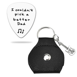 Gitar Picks Keyring for Dad Gifts for Birthday Gift for Men Best Daddy Gifts from Daughter Son Guitar Pick Gifts for Dad Daddy Fathers Day Birthday Gifts for Dad Bass Acoustic Guitar Player Gifts