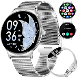 LIGE Fitness Smart Watch (Answer/Make Call), 1.43" AMOLED Waterproof Smart Watches for Women with 120+Sports Modes/Heart Rate Monitor/Sleep Tracker, Watches for Women for Android iOS