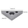 ASHATA Regla Triangular De AleacióN De Aluminio De 45 Grados,
