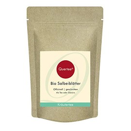 Quertee Organic Sage as Tea or Spice | Organic Sage Leaves Cut Officinally (200 g)