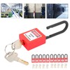 Lockout Lock 38mm, 10 Sets Lockout Tagout Padlock Security Tool