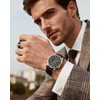 Cross Rings for Men, Black Stainless Steel Classical Simple Plain