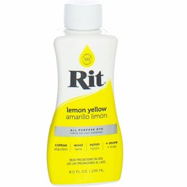 Rit Dyes Lemon Yellow Liquid 8 oz. Bottle [Pack of 4 ]