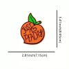 Unbranded Just Peachy Iron-On Patch Embroidered Fruit Applique for DIY