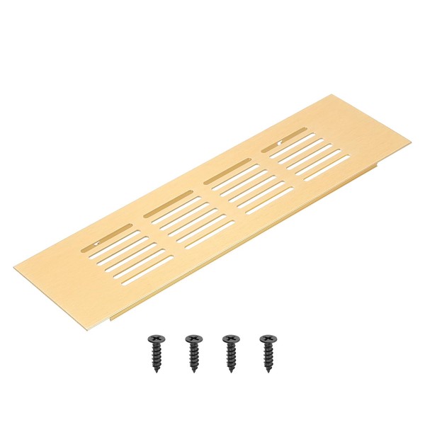 PATIKIL 8 x 2.4 Inch Rectangle Ventilation Grille, Aluminum Air
