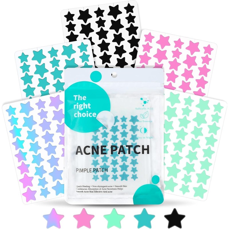 200 PCS Parches Para Granos, Parches Granos Estrella, con Aceite
