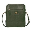 ANTONIO VALERIA Alex Washed Green Leather Crossbody Bag