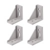 sourcing map Inside Corner Bracket Gusset, 60mm x 60mm for