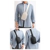 Cenvins Cowhide Leather One Shoulder Men's Women's Shoulder Crossbody Chest