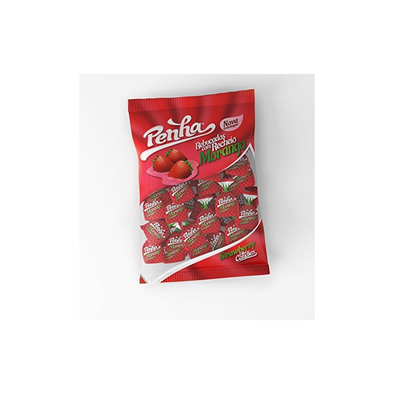Lusiteca Penha Strawberry Filled Candy in Pack, 100 g