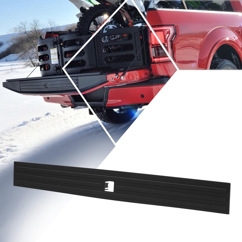 Rear Upper Tailgate Molding Trim Cap Protector Cover Compatible with