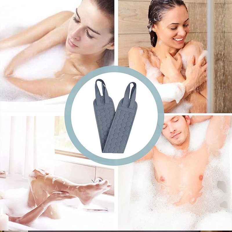 Yuka Washing, Rubber Back Scrub, Mud Gloves, Avalanched, Double-sided Use,