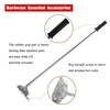 Heavy Duty Charcoal Grill Rake Ash Tool Accessories With Rubber