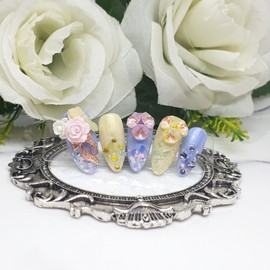 Congratulations♥ Handmade nail tips - Long Almond / 축하해♥ 수제네일팁 - 롱아몬드