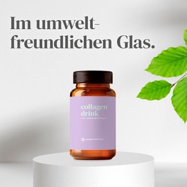 Sanopoly ESSENTIALS collagen drink 200g, Leckeres Johannisbeer Pulver mit Collagen Typ 1 und Vitaminen, für die Haut, Unterstützt die Nägel
