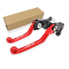 Dirt Pivot Brake Clutch Levers Replacement for Honda CRF250L Rally CRF300L Rally 2021-2025 (Red_Long Clutch)