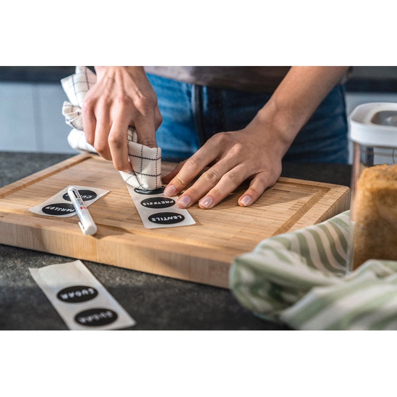 ZWILLING Fresh & Save Cube Labels and Chalk Pen Set,