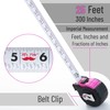 Mr. Pen- Tape Measure, 25-Foot, Pink, Steel Measuring Tape Measure