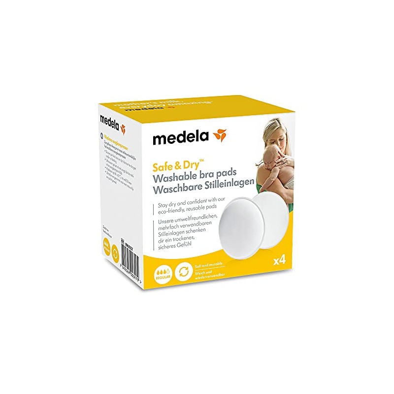 Medela Waschbare Stilleinlagen, 4 Stück