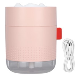 GXZJ623 500ml Snow Mountain Humidifier Quiet Operation Automatic Shut Off Night Light Function 2 Modes Humidifier(Pink )
