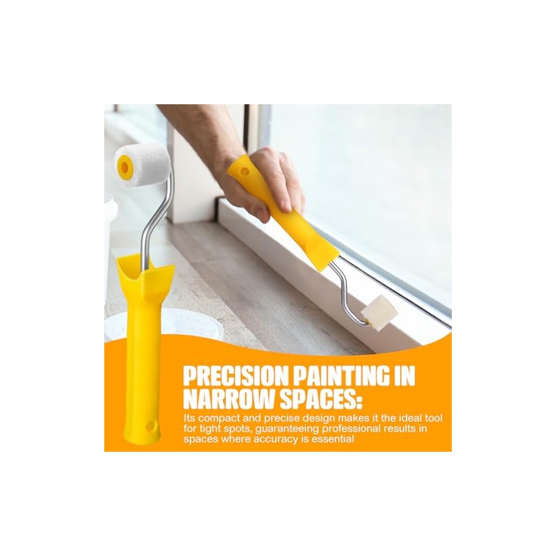 Honeydak 8 Pack Mini Paint Roller Small Paint Roller for